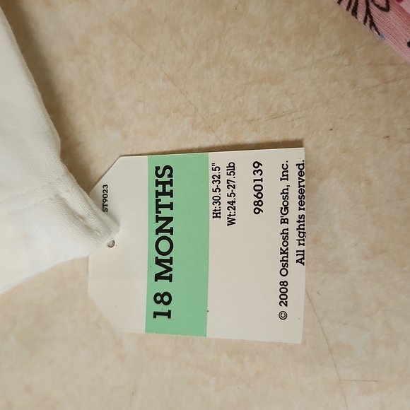 NWT Oshkosh 2 pc Dress Set Long Sleeve Bloomers Size 18 Month - Picture 8 of 11